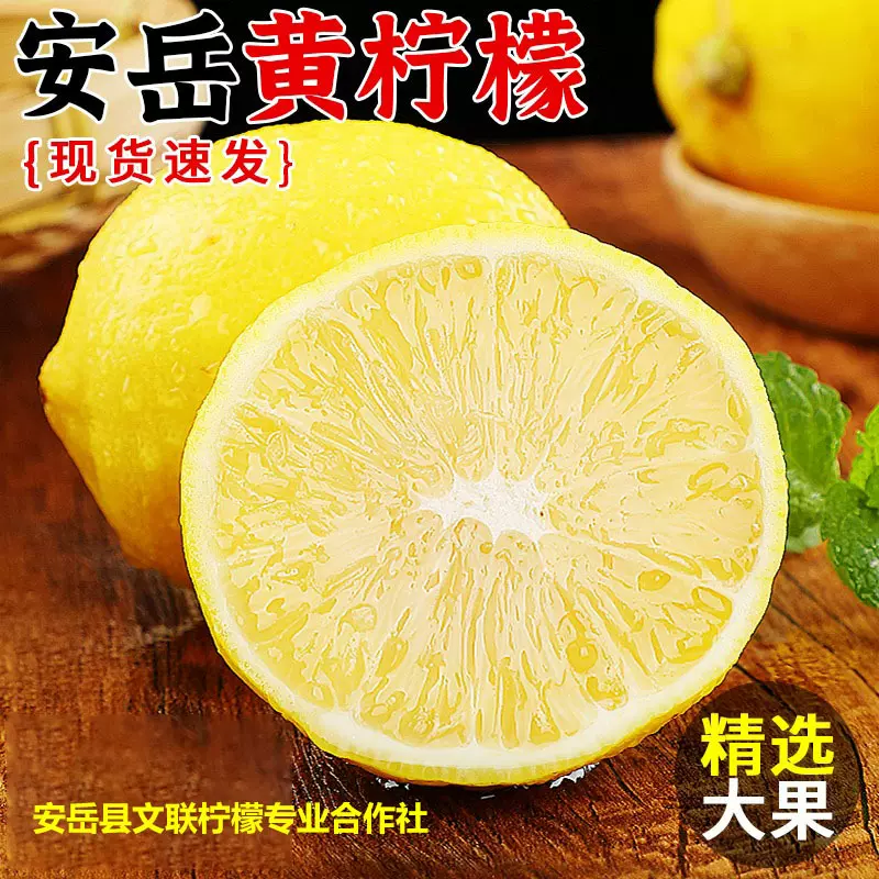 柠檬产地直发当季新鲜安岳黄柠檬一级鲜果奶茶店商用柠檬批发代发