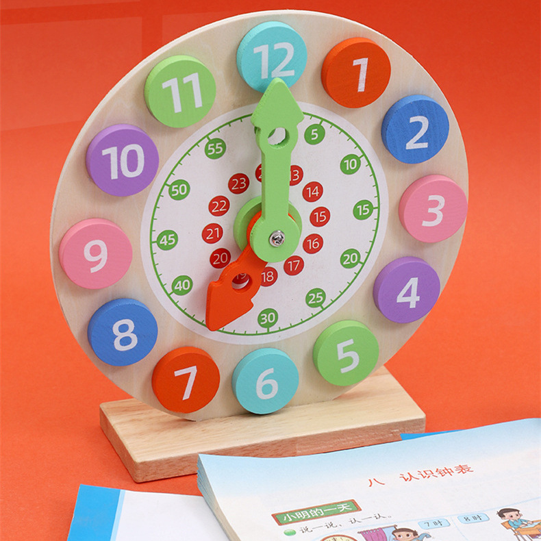 Reloj digital de madera Material didáctico educación temprana conciencia tiempo reloj despertador juguetes niños niño educativo reloj Juguetes