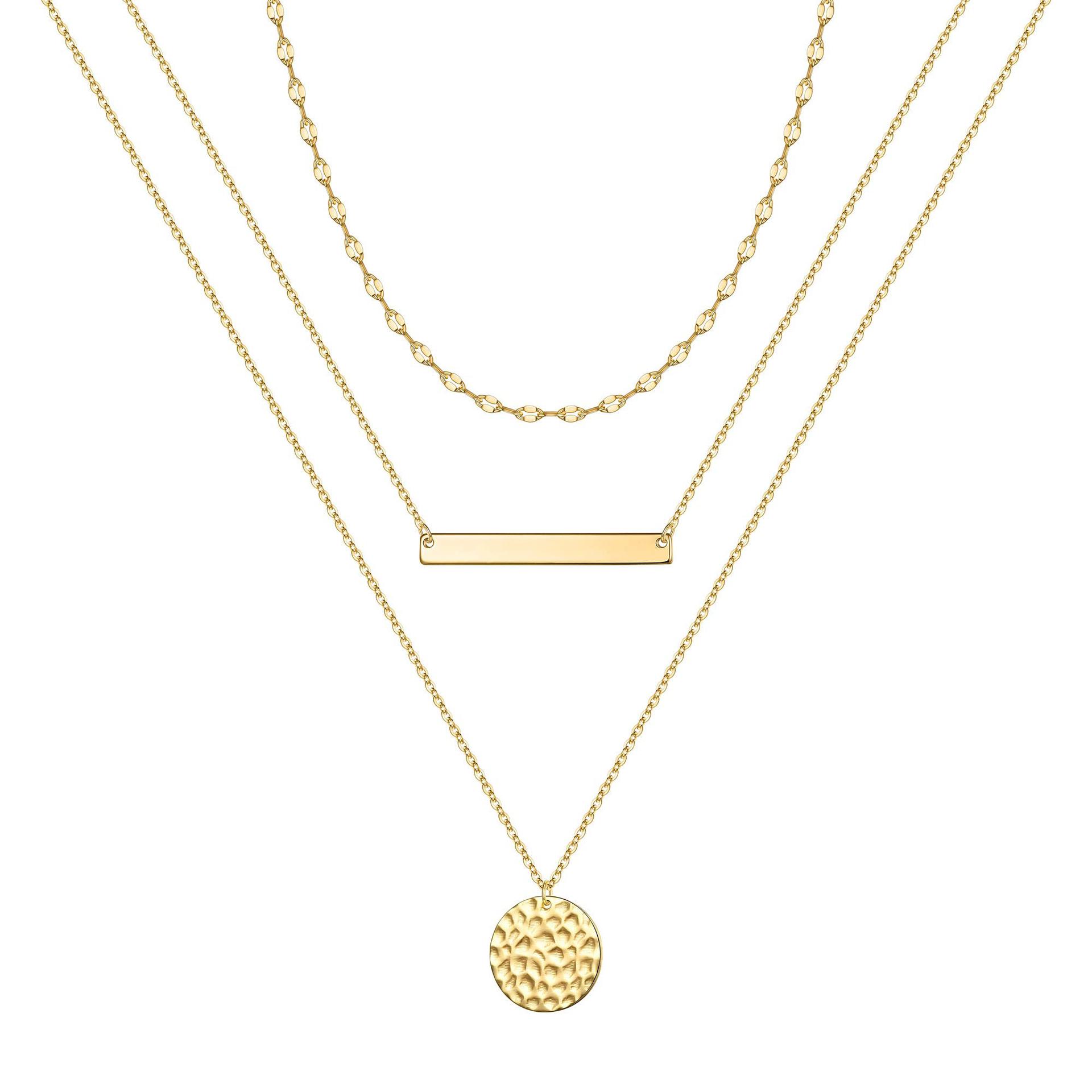 Minimalistisches Bienen-halsketten-set Mit Geometrischem Muster_voghion.com
