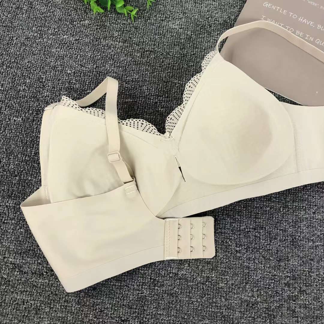 Nueva taza de látex sin marcas de alta calidad, chaleco de dama sin anillo de acero, bra de yoga, ropa interior deportiva, mujer al por mayor