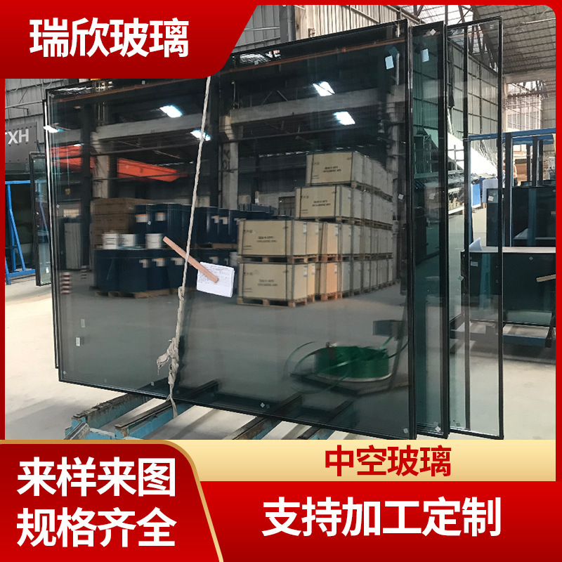 Double-layer hollow glass sound insulation high temperature explosion-proof tempered glass construction curtain wall glass specifications complete