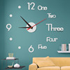 Factory direct selling acrylic wall sticker clock DIY simple watch quiet home living room study bedroom bedroom wall hanging clock