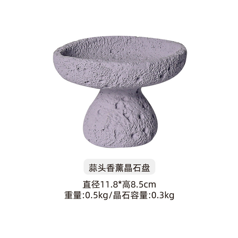 隕石拡香石家庭用結晶石アロマ小衆高級置物無火アロマ精油持続アロマ容器皿|undefined