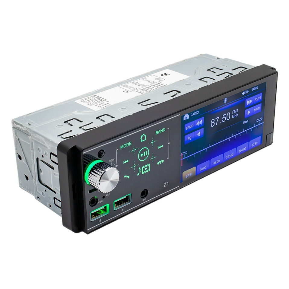 Reproductor MP5 para coche con pantalla táctil de alta definición de 4,1 pulgadas, ranura para tarjeta USB, calidad de sonido sin pérdidas, proyección de pantalla de audio y vídeo para coche