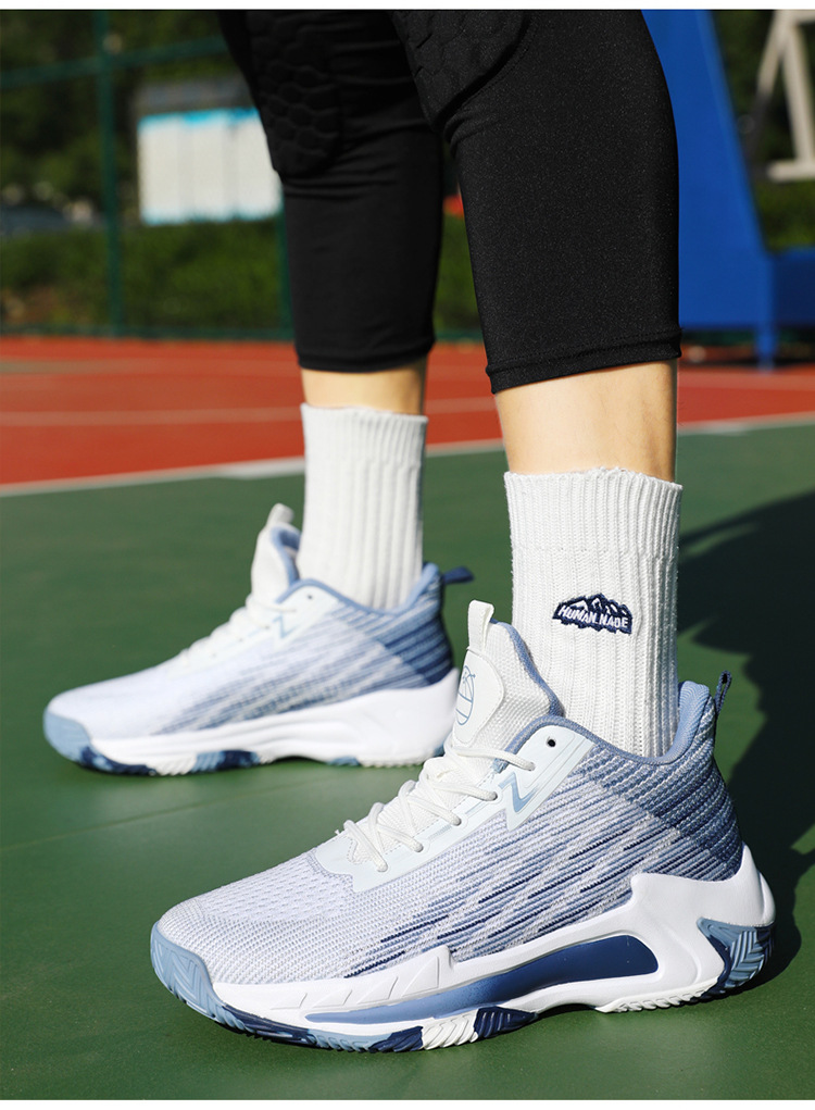 Large size breathable mesh rubber sole, anti slip and wear-resistant, medium to high school sports shoes, youth_voghion.com