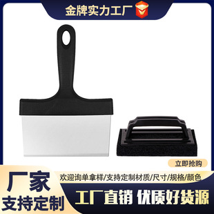 Stainless Steel Cleaning Tools Barbecue Grill Barbecue Net Bbq Cleaning Brush Teppanyaki Scouring Pad Nylon Cloth Skewers