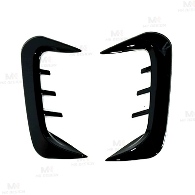 Abs Glossy Black Front Shovel Side | Big Surrounded - rear-bumper-air-knife-abs