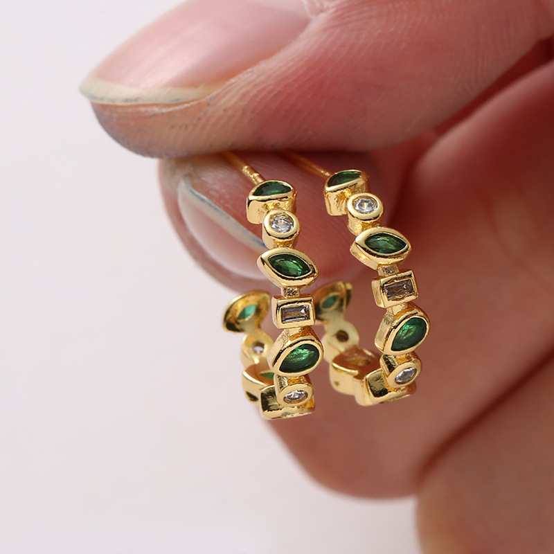 Women's Gender 1 Pair Modern Style Classic Style Geometric 304 Stainless Steel Zircon Ear Studs