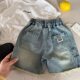 Children's Denim Shorts New Summer Boys and Girls Splash Ink Pants Old Korean Baby Rapped Trendy Pants