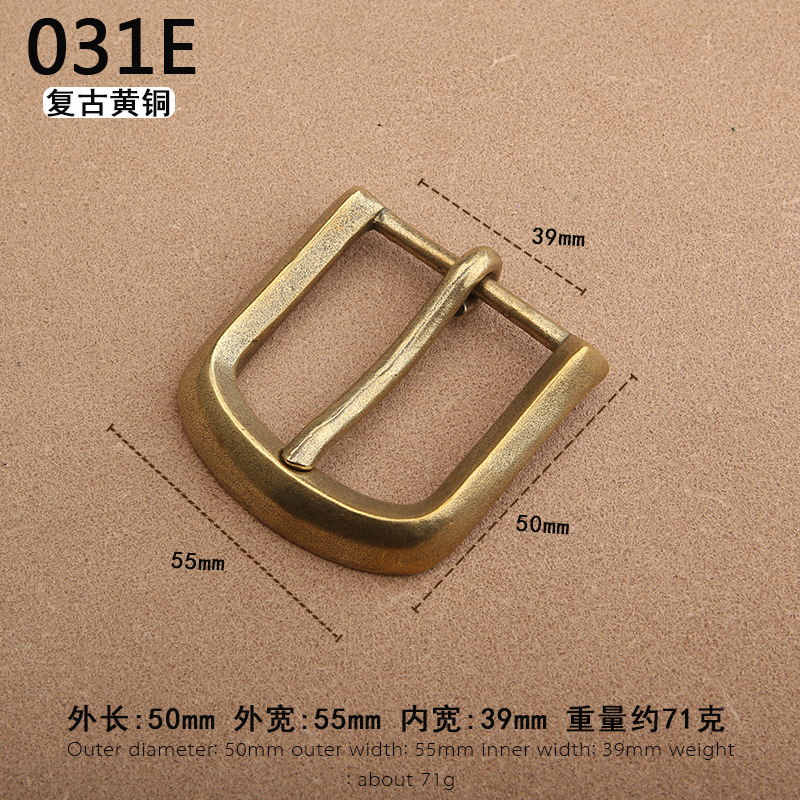 Nuevo latón sólido de alta gama casual cinturón hebilla pantalones cinturón hebilla pin hebilla accesorios 4,0 cm pantalones hebilla