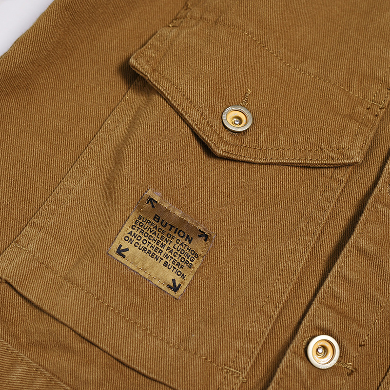 Herren Jeansjacke Im Bikerstil Mit Revers Für Frühling Und Herbst_voghion.com