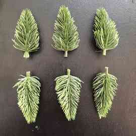 新款仿真松针水草配件 圣诞圈花环松针藤条装饰配件工艺品PE小树