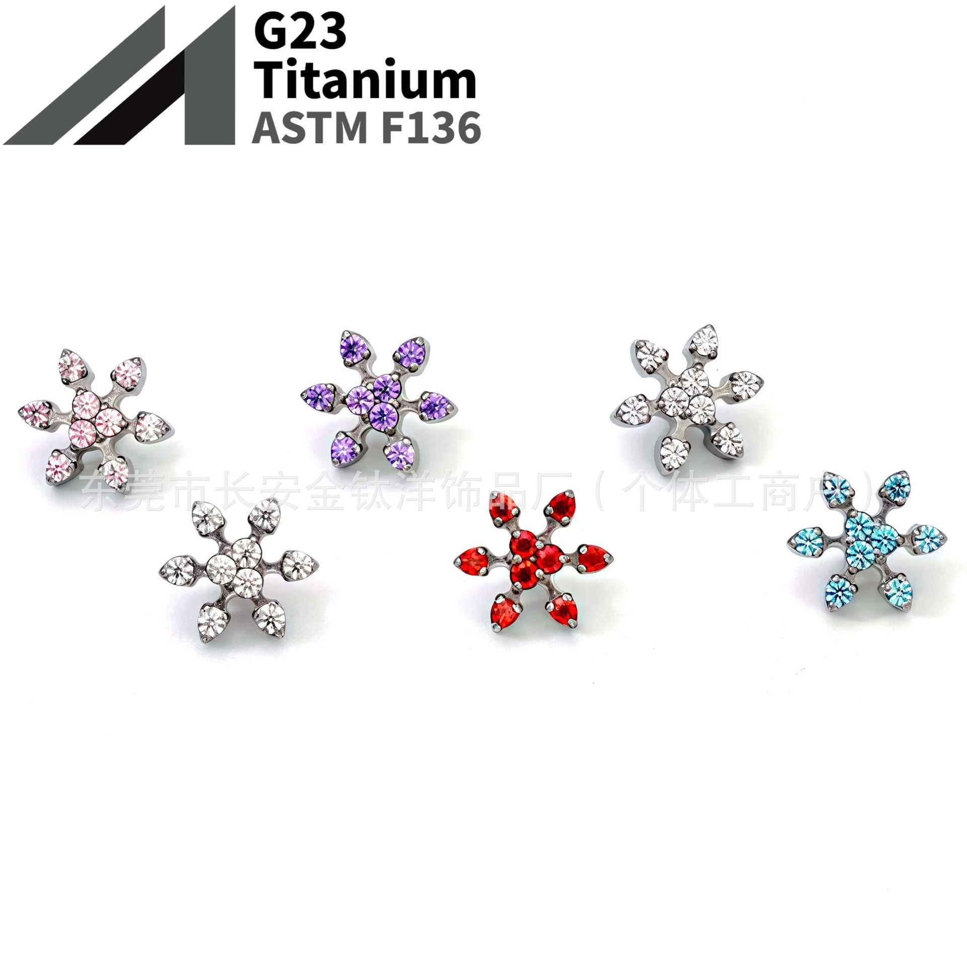 16G labret stud size and finish detail