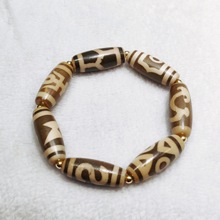 西藏图腾民族风手链天然玛瑙台湾工艺多宝天珠diy手串文玩饰品