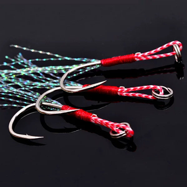 Weihai Fishing Gear Manufacturers Supply Reinforced Gold Iron Plate Hooks for Lure Fishing and Sea Fishing, Iseki Fish Hooks with 3 Hooks That Can Penetrate Scales
