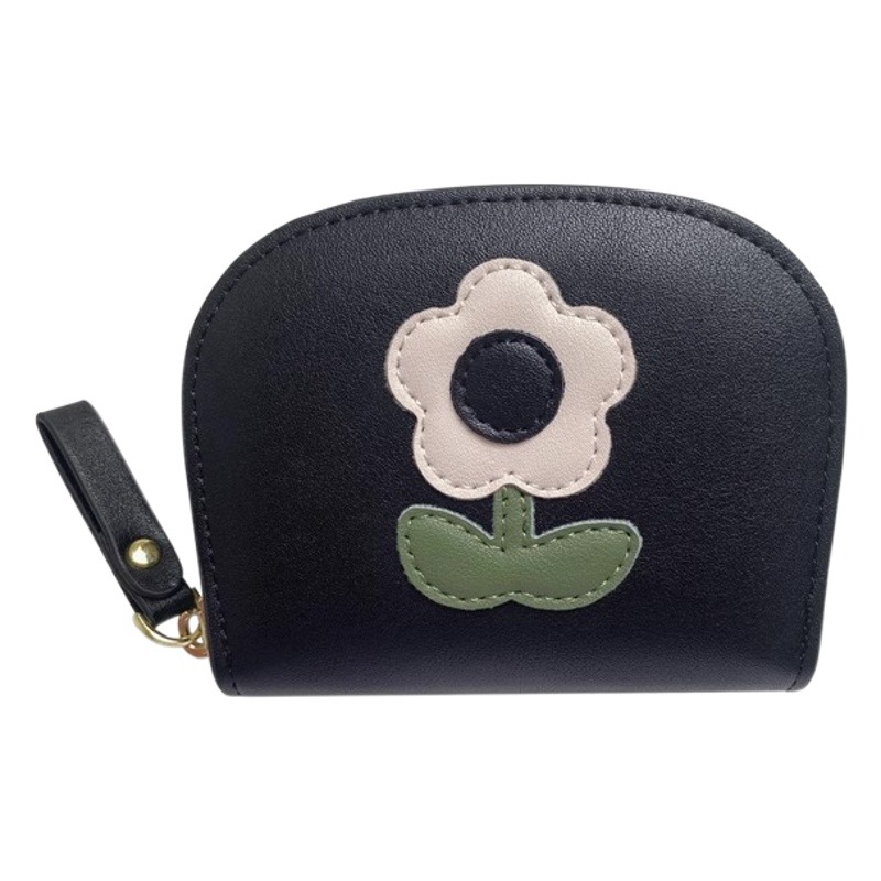 Tarjetero tipo acordeón con diseño de flores de estilo japonés, cartera para mujer, compacta, portátil, monedero, tarjetero con múltiples ranuras para tarjetas, tarjetero para tarjetas de autobús