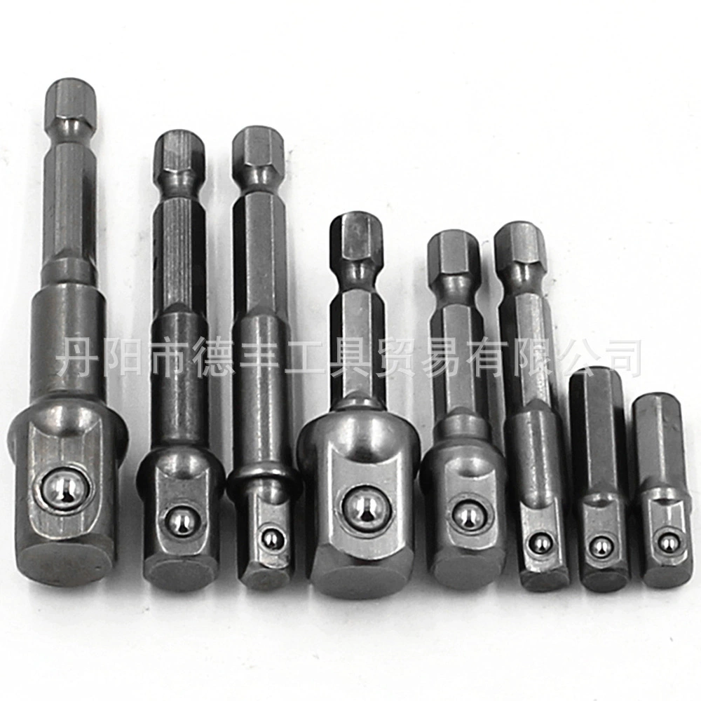 8 шт. Адаптер адаптера Стержень адаптер для электрической отвертки 1/2 3/8 1/4 шестигранное гнездо пневматическое