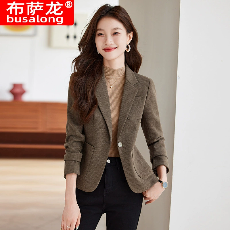 2024 новый бузалонг busalong женский с длинными рукавами профессиональный маленький костюм официальное женское пальто комбинезон 8218
