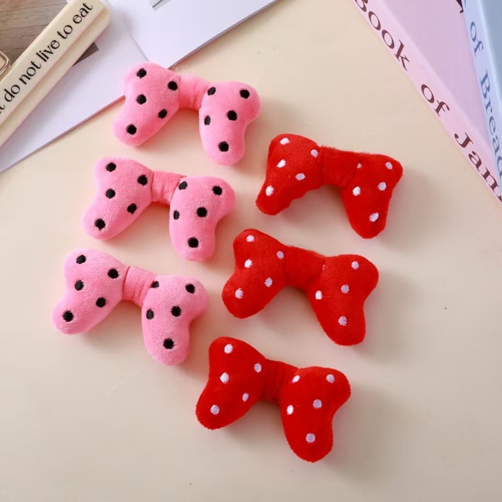 Stuffed Cartoon Polka Dot Mickey Bow Jewelry Accessories Accessories Children's DIY Bags Clothing Headwear Accessories Wholesale