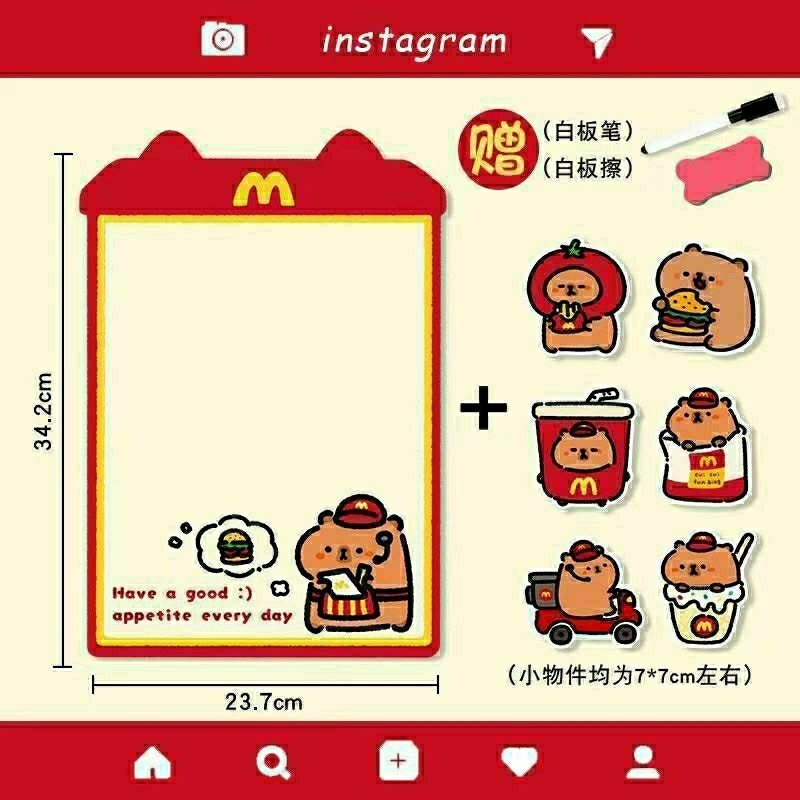 冷蔵庫マグネット メッセージボード 消去可能なマグネット メモ ヒント ホワイトボード 磁気装飾 磁気ノート ウィークリープランナー|undefined