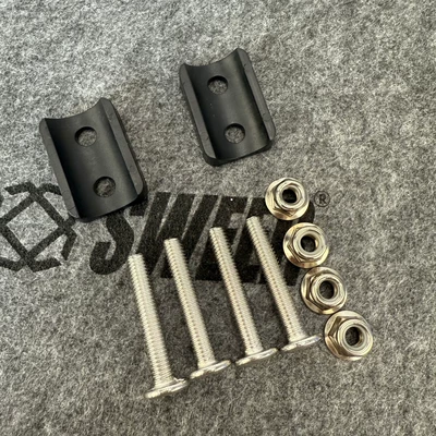 Motosiklet ləvazimatları və aksesuarları New Motorcycle Tail Box Accessories Kit - side-frame-hook-plastic-groove-adapter-piece-17-19mm-round-rod