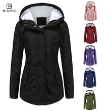 I 42573 Thick Fleece Parka Coat �Ӻ��Bñ���� �羳�W��