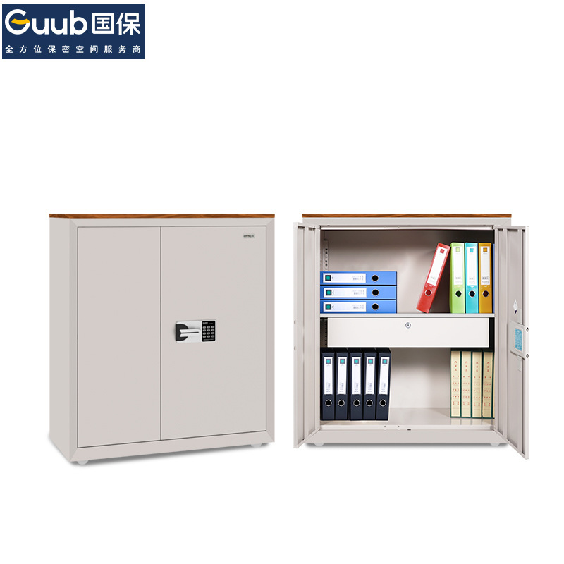 Guub国保保密柜M103-E1半节双门密码文件柜 B级商密级
