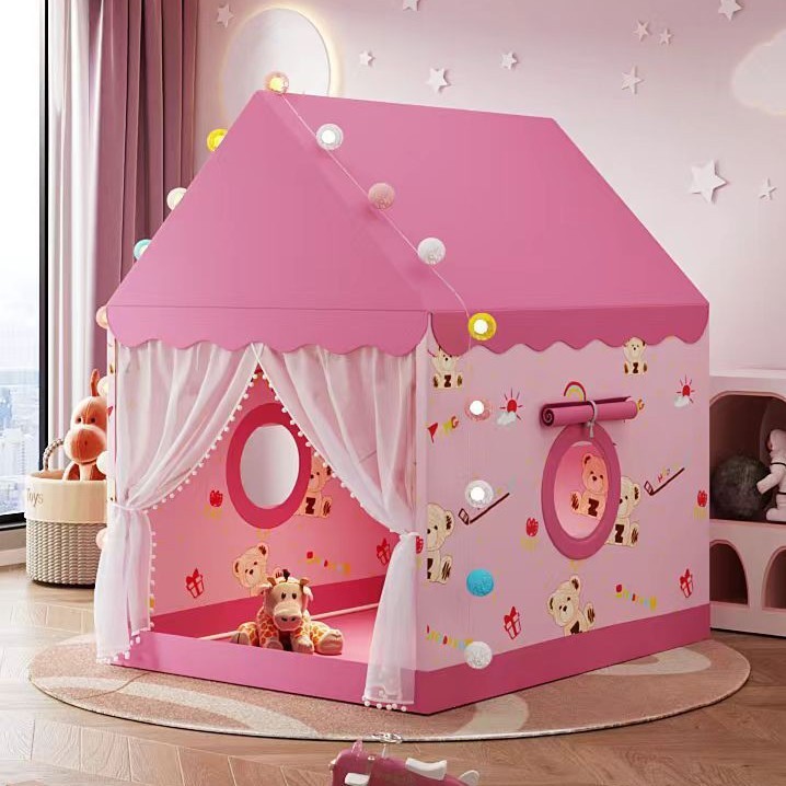 Casa de juguetes para niños, tiendas de campaña para niños, castillo de juguetes, casa de juguetes, mosquiteros, regalo de cumpleaños.