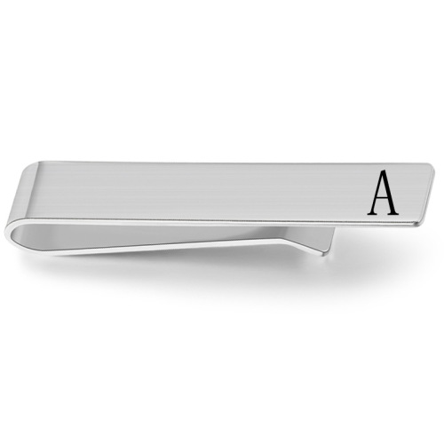 304 stainless steel tie clip silver gold black tie clip engraved laser LOGO 4.8x0.8cm