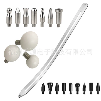 Car Dent Non-Destructive Repair Tool Special Slide Bar Crowbar Dent-Free Spray Paint Sheet Metal Fender Leaf Repair (Sheet Metal Spray Repair) - slider-19-heads