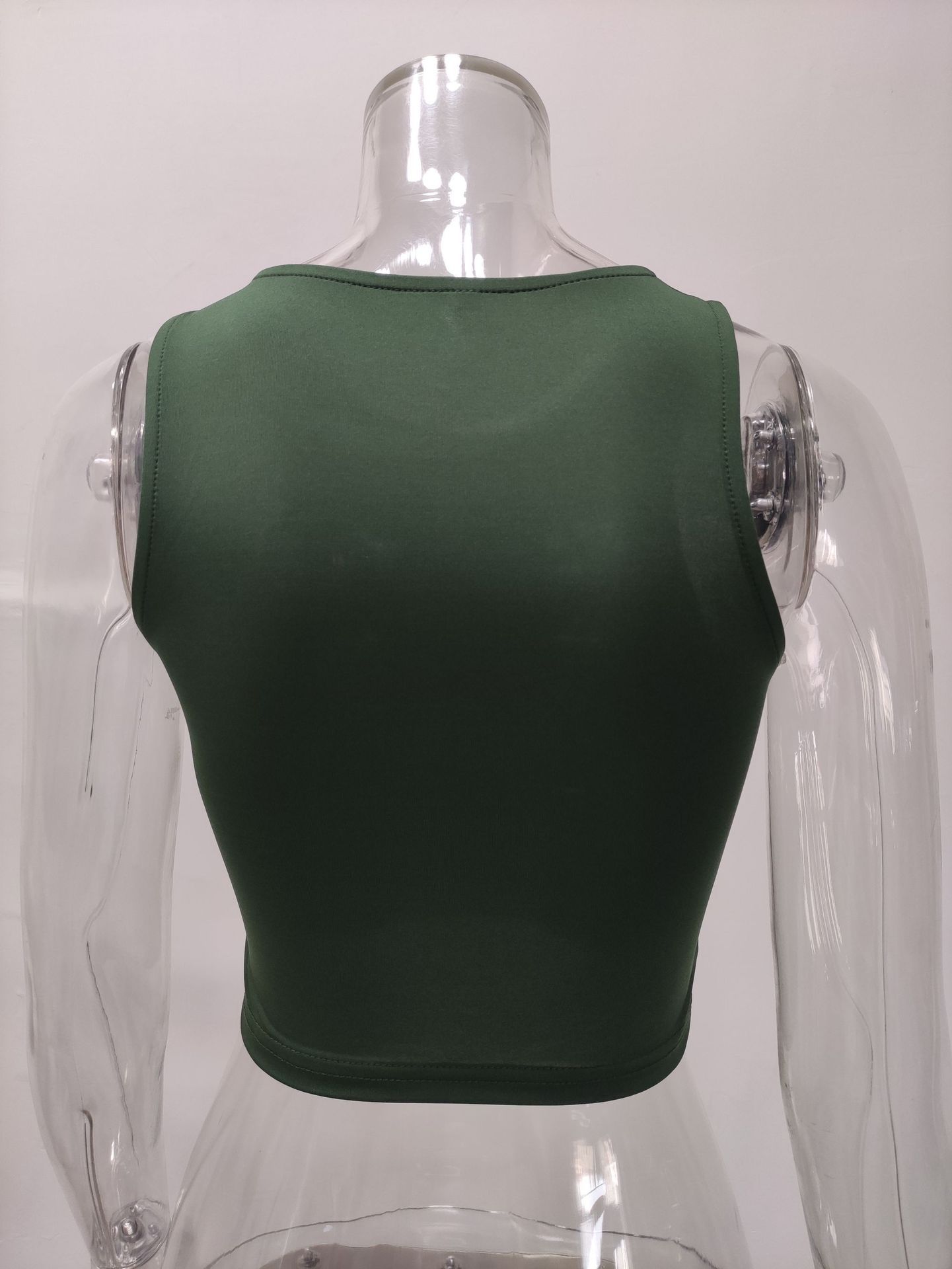 Women's Clothing Summer Solid Color Sleeveless Round Neck Tank Vest T-Shirt Women's New Wish Fashion Top_ecoleips.com