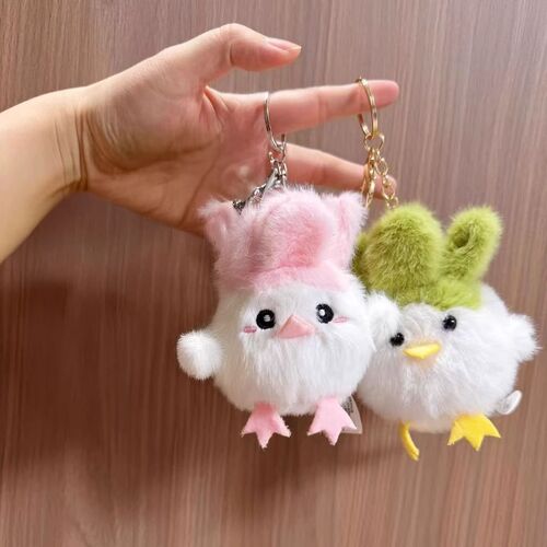 Wuhan Sound Toy Garlic Bird Funny Bird Keychain Bag Hook Cute Talking Bird Plush Toy