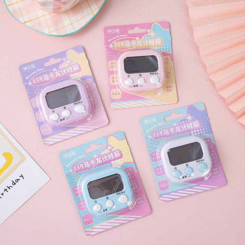 Macaron Color Timer Kitchen Reminder for Students Learning Postgraduate Entrance Examination Countdown Electronic Alarm Time Manager
