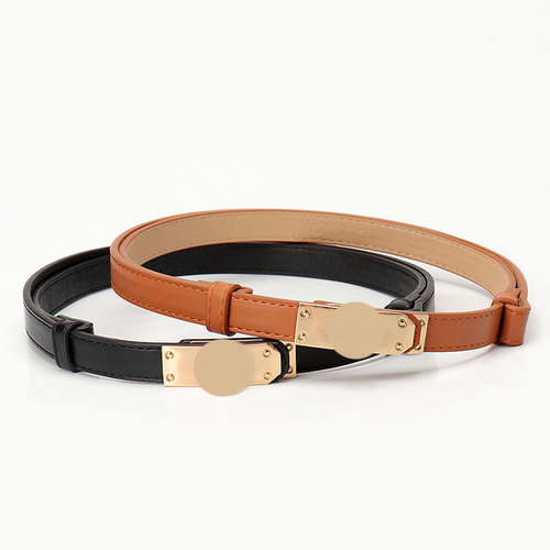 Women's Adjustable Fine Waist Belt, Unisex Dress Jacket Slimming Korean Version High-Grade Buckle Women's Belt