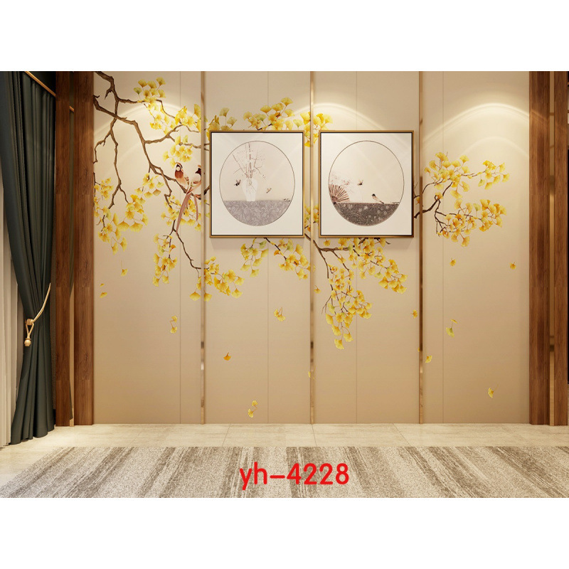 热卖主播背景布3d直播间抖音视频背景墙立体高清中式现代客厅挂布|undefined