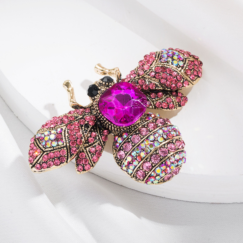 Fashion Insect Alloy Diamond Artificial Gemstones Women's Brooches display picture 4