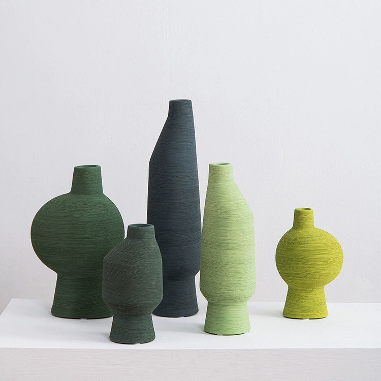 П Vase из керамики с рисунком Mori, ручная работа, расписной творческий цветок, модель, гостиная, продажа в офисе, описание, украшения