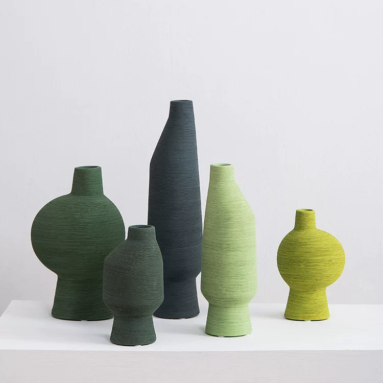 П Vase из керамики с рисунком Mori, ручная работа, расписной творческий цветок, модель, гостиная, продажа в офисе, описание, украшения