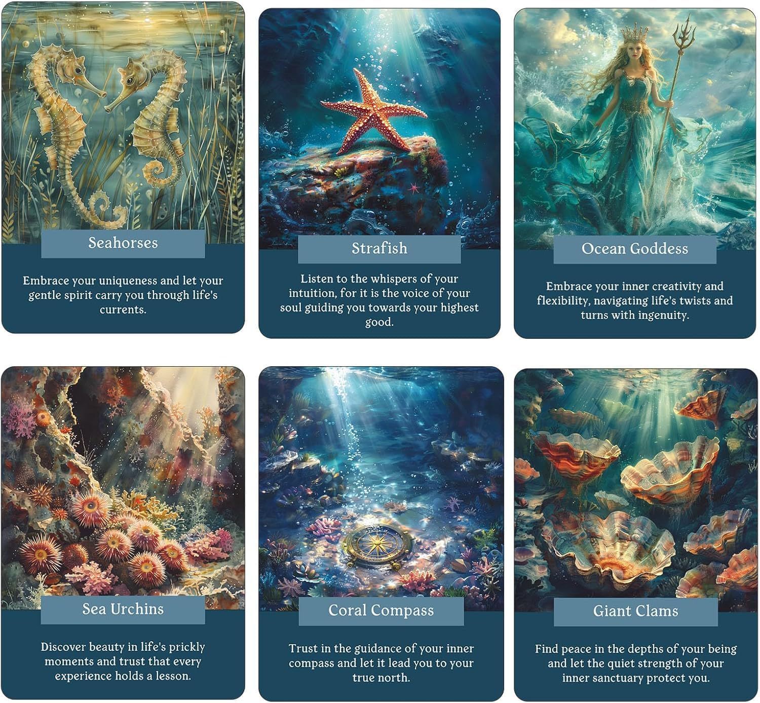 Gioco da tavolo transfrontaliero, versione inglese, carte dei tarocchi, oracolo dell'oceano_voghion.com