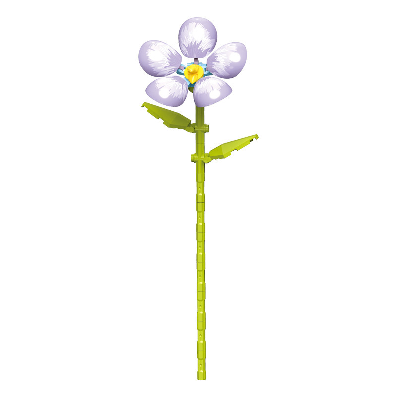钻马积木花永生花束抱抱桶仿真花小颗粒积木DIY玩具七夕女生礼物|undefined