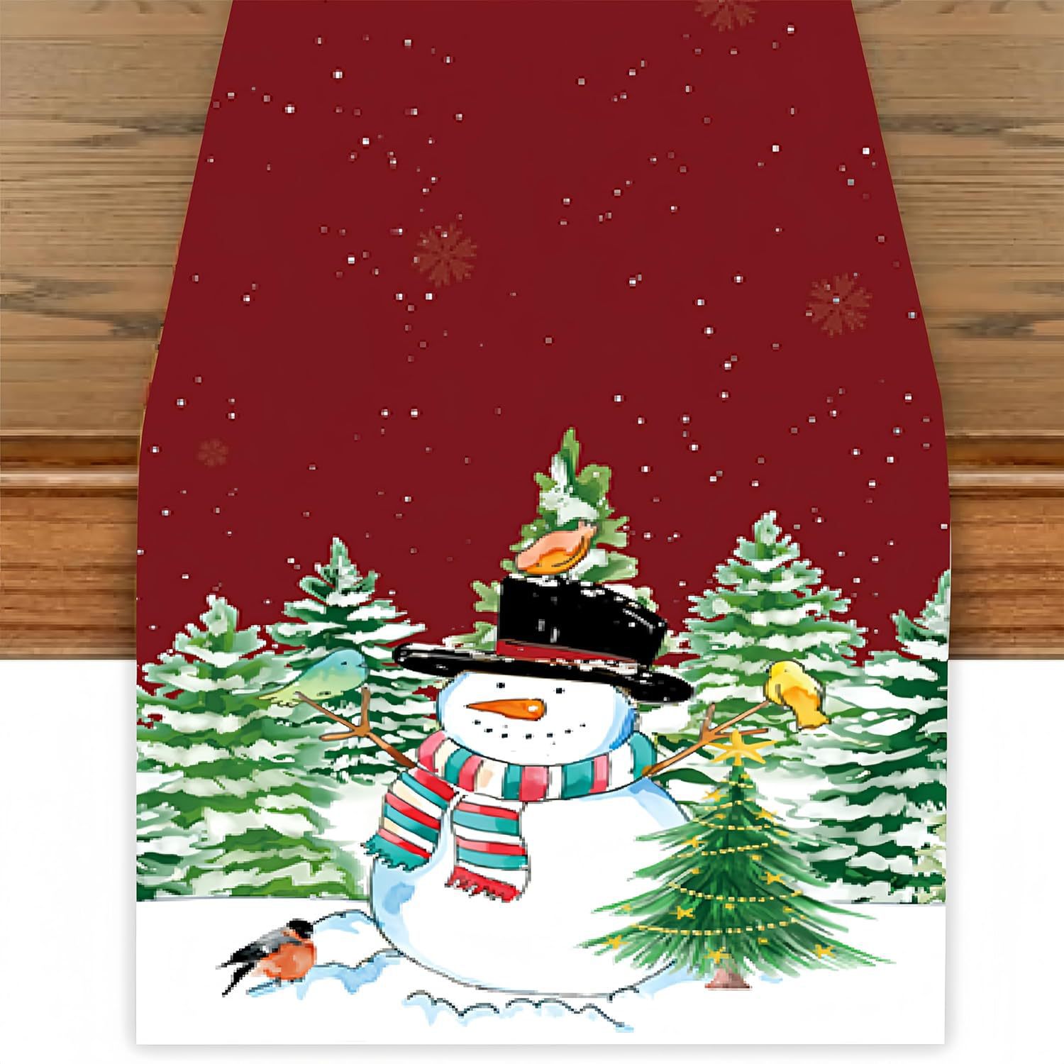 Transfronterizo 2024 Amazon nuevo muñeco de nieve de Navidad Santa linas bandejas de mesa bandejas de mesa de comedor de té