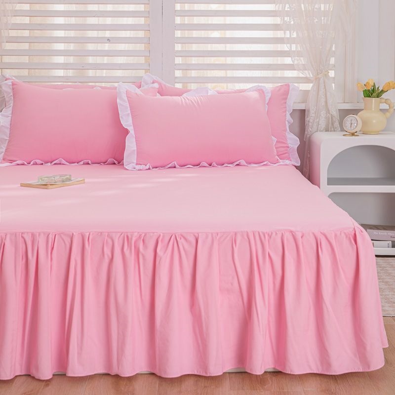 Una sola pieza de ropa de cama de color princesa coreana estilo hogar ropa de cama cubierta sábanas de cama gazebo cubierta de lana fábrica al por mayor transfronteriza