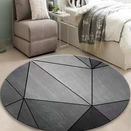 圆形地毯电脑椅转椅吊篮地垫子北欧ins卧室客厅卡通儿童房地毯垫