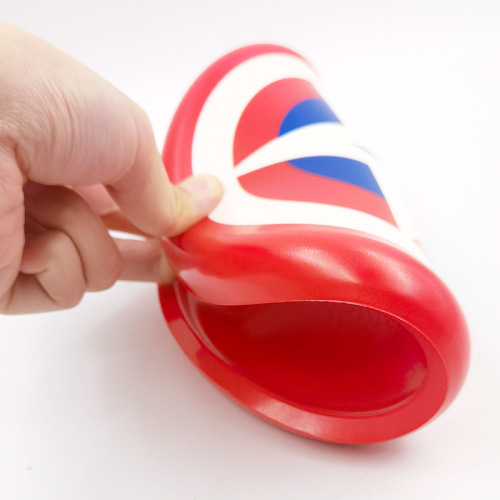 Cross-border PU Children's Soft Frisbee Kindergarten Beginner Safety Hand-Thrown Flying Saucer Outdoor Sports Parent-Child Interactive Toy