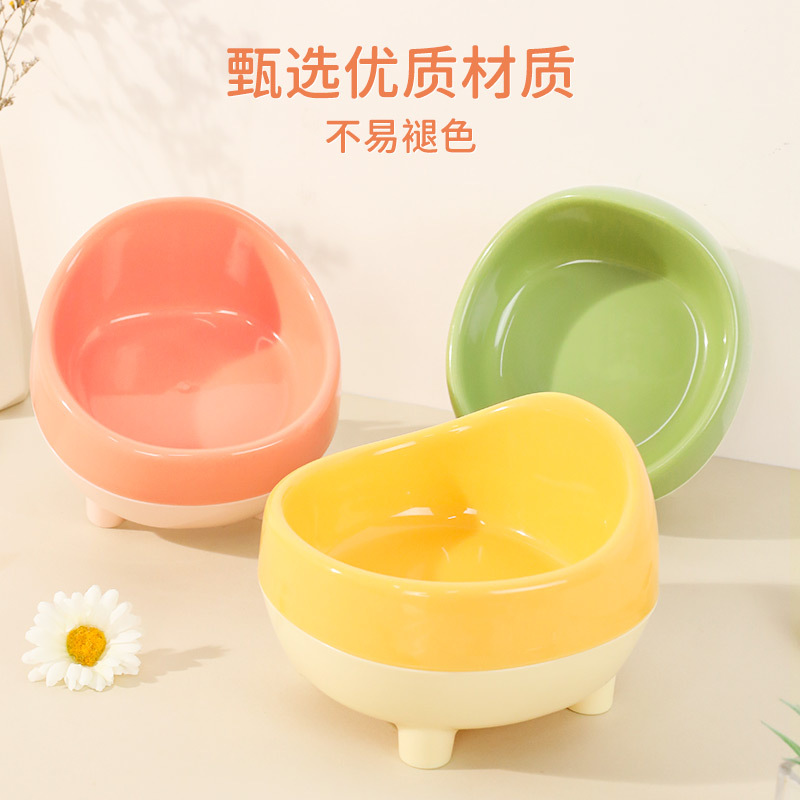 Pipitao original boca plana muelle muelle boca oblicua olla individual suministros para gatos tazón doble para gatos tazón para mascotas