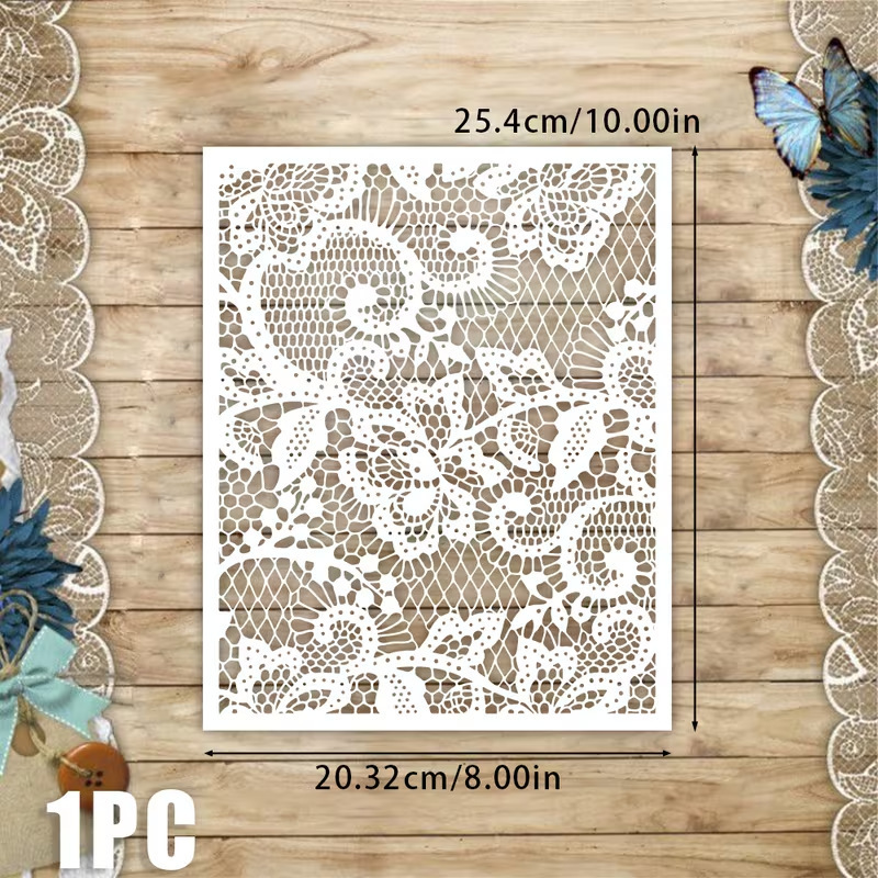 Tim Holtz 1-Piece Exquisite Floral Grid Background Template Suitable for Handmade DIY Scrapbooking Tim Holtz 1-Piece Exquisite Floral Grid Background Template Suitable for Handmade DIY Scrapbooking