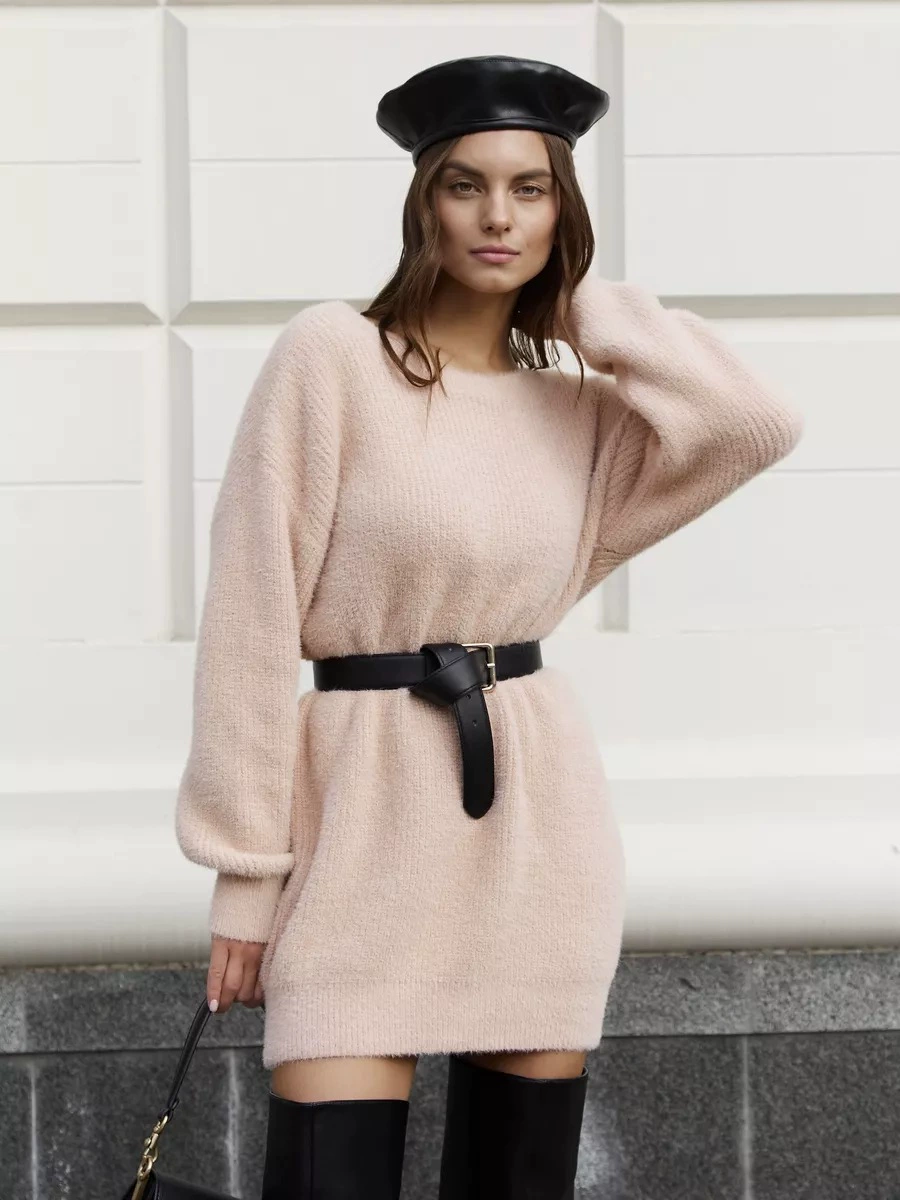 Платье-свитер вязаное мини Sweater Dress