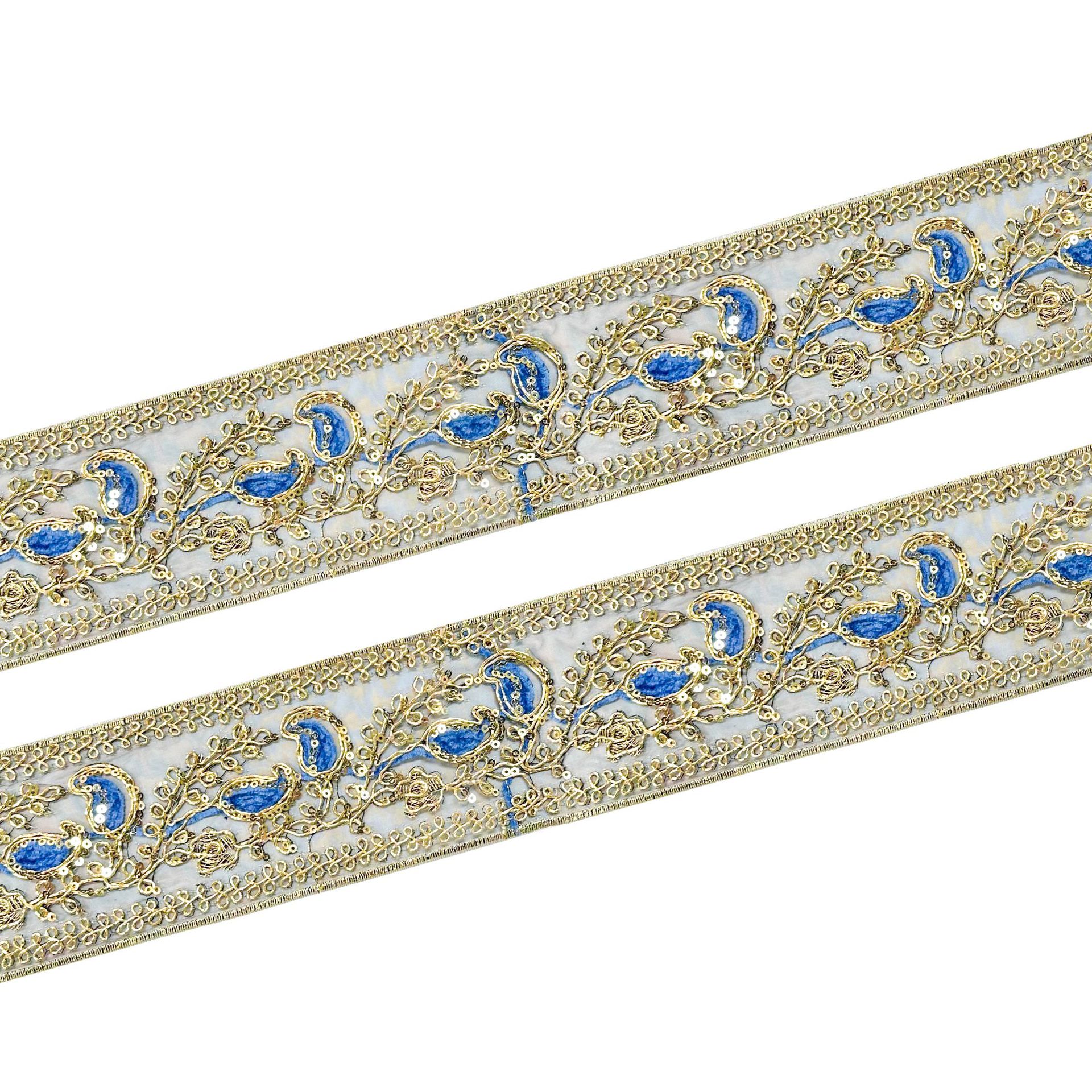 Decoración de bordado de encaje con estampado dorado sequinilla multicolor accesorios de ropa opcionales DIY accesorios de cortina hecha a mano image 7