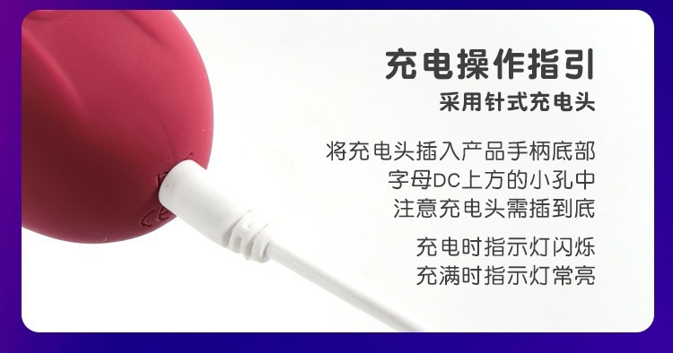 Tongue Licking Wand with Telescopic Beads, Heating and Vibration, Red ABS Adult Toy — detail image 13