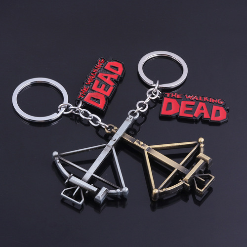 Movie and TV peripherals: The Walking Dead baseball bat, bow and arrow keychain, necklace, earrings, Negan Lucier alloy pendant